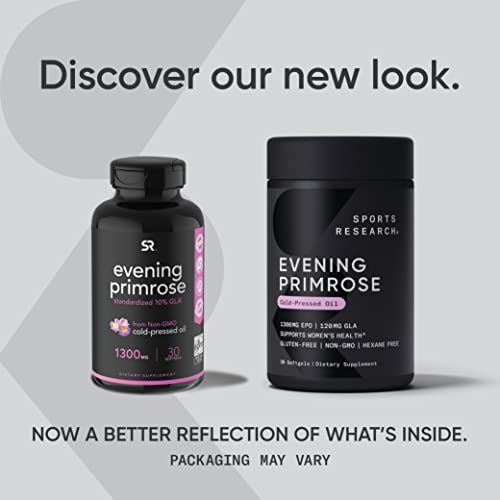 Sports Research Evening Primrose Supplement from Cold Pressed Oil Sports Research uk supplements