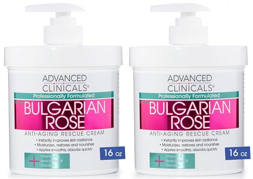Advanced Clinicals Bulgarian Rose Anti Aging Vitamin E Moisturizer Body Lotion & Face Advanced Clinicals uk supplements