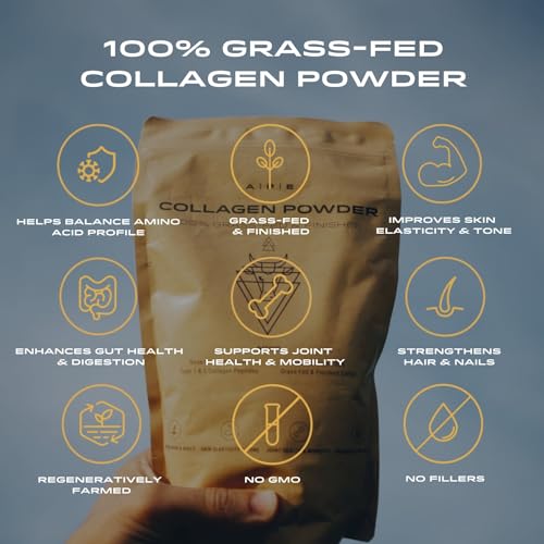 APE Nutrition Collagen Powder Peptides - Type 1 & 3 Bovine Collagen Protein, 100% Grass-Fed & Finished, Ancestral Supplement UK A | P | E uk supplements