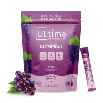 Ultima Replenisher Daily Electrolyte Drink Mix – Grape, 20 Stickpacks – Hydration Packets Ultima Replenisher uk supplements