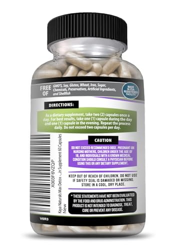 Kaya Naturals - Max Detox - 100% Natural, Healthy, Safe & New, Pure Herbal Ingredients Kaya Naturals uk supplements