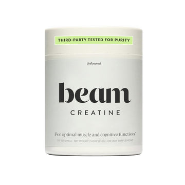Beam Creatine Monohydrate Powder – 5g Micronized Creatine Monohydrate, Third Party Tested Creatine for Women & Men, Muscle Strength, Growth, Recovery & Cognitive Support, Unflavored, 30 Servings Beam uk supplements