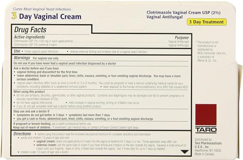Clotrimazole 3 -Day Vaginal Cream - 0.74 Oz (Pack of 2) Gyne-Lotrimin uk supplements