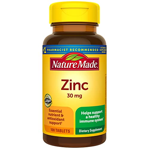 Nature Made Zinc 30 mg, Dietary Supplement for Immune Health and Antioxidant Support Nature Made uk supplements