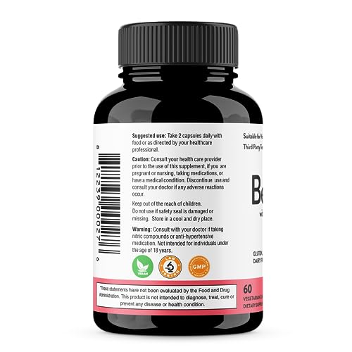 Sandhu's Beet Root Powder Capsules with Bioperine| 60 Capsules, 60 Days Supply Sandhu's uk supplements