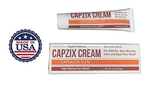 Capzix Cream for Pain Relief 2 OZ Capsaicin .1% High Potency/ Maximum Strength CAPZIX CREAM uk supplements
