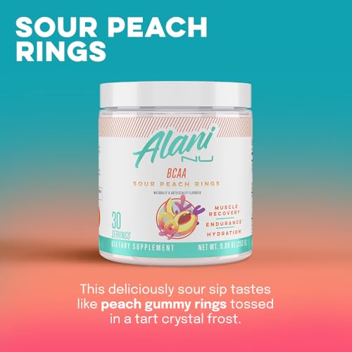 Alani Nu Island Crush Pre Workout and BCAA Sour Peach Rings Post Workout Powder Alani Nu uk supplements
