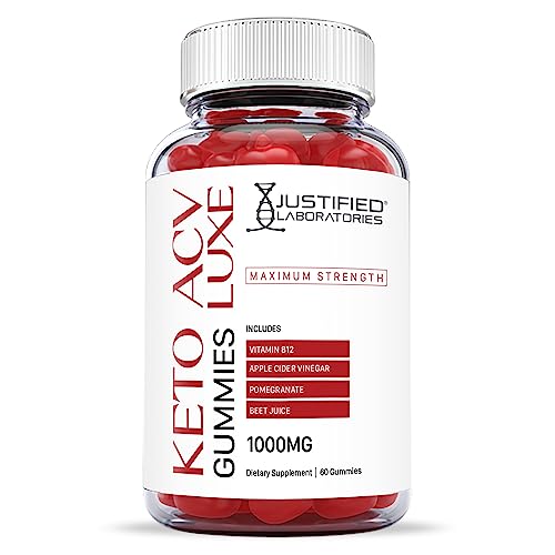Justified Laboratories Luxe Keto ACV Gummies 1000MG with Pomegranate Juice Beet Root Justified Laboratories uk supplements