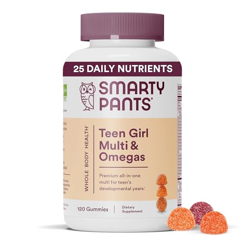 SmartyPants Teen Girl Multivitamin Gummies: Omega 3 Fish Oil (EPA/DHA), Vitamin D3 SmartyPants uk supplements