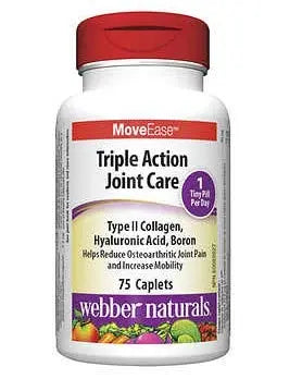 Webber Naturals Triple Action Joint Care, 75 caplets Webber Naturals uk supplements