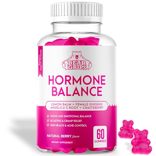 Hormone Balance for Women - PMS Relief Gummies and Bloating Relief for Women Bear Grips uk supplements