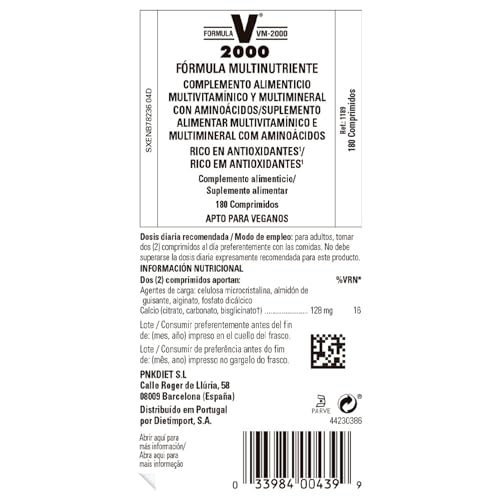 Solgar Formula VM-2000 (Multinutrient System), 180 Tablets - Premium Quality Multiple - Contains Zinc - Supports A Healthy Immune System - Vegan, Dairy Free, Kosher - 90 Servings Solgar uk supplements