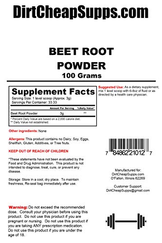 DirtCheapSupps Beet Powder 100g (33 Servings) DirtCheapSupps uk supplements