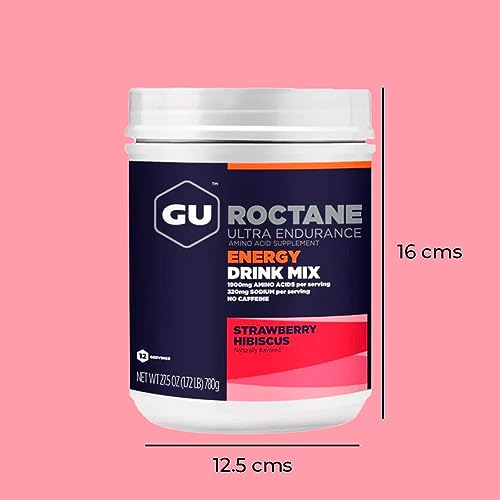 Gu Energy Roctane Ultra Endurance Energy Drink Mix, Strawberry Hibiscus GU Energy uk supplements