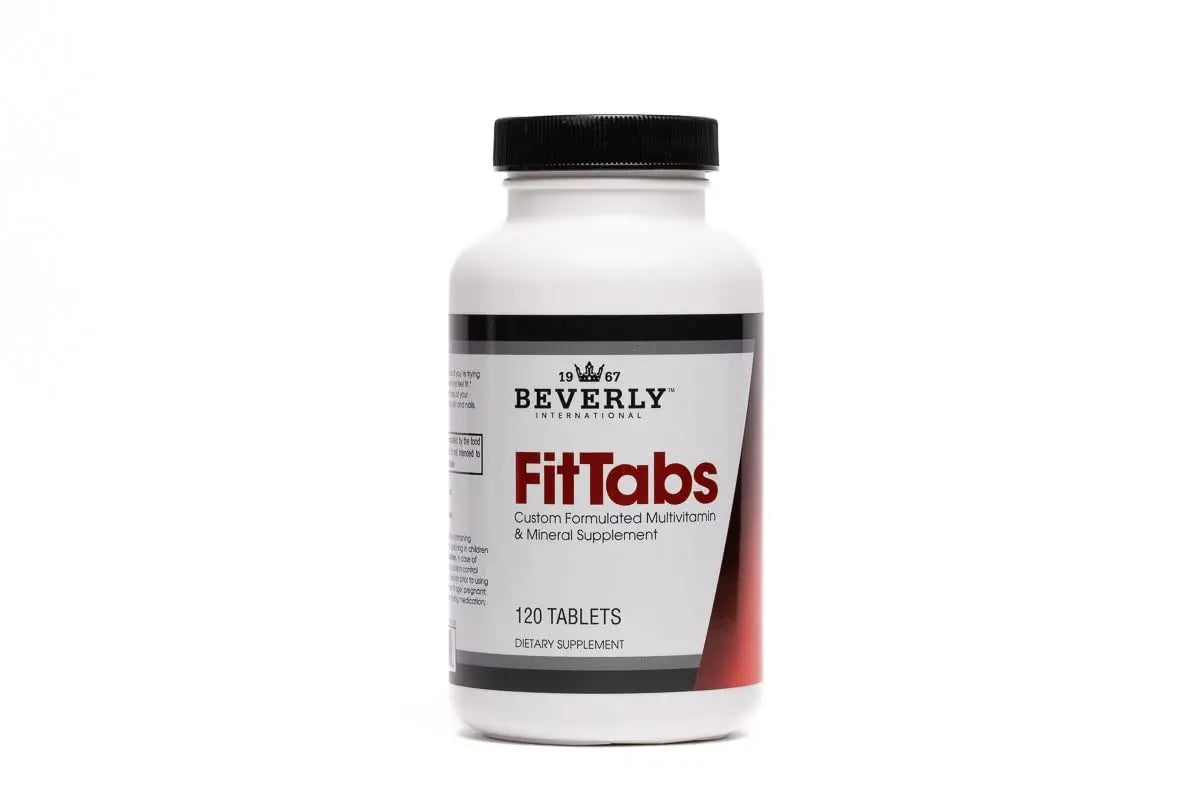 Beverly International Fit Tabs Daily Multi-Vitamin/Mineral with Iron Peptonate,120 Tablets. (30 Servings) Notice The Difference Beverly International uk supplements