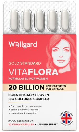 Wellgard Vitaflora Probiotics for Women - Scientifically Proven Bio Cultures for Women’s Wellgard uk supplements