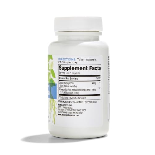 365 By Whole Foods Market, Ashwagandha, 60 Count 365 by Whole Foods Market uk supplements