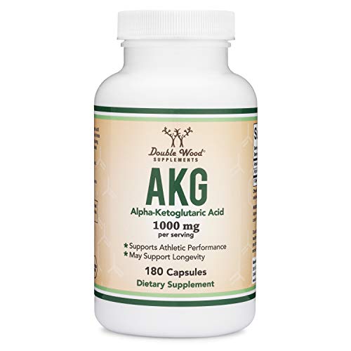 AKG Supplement (Alpha Ketoglutaric Acid) 1,000mg Per Serving (180 Capsules) Different Double Wood Supplements uk supplements