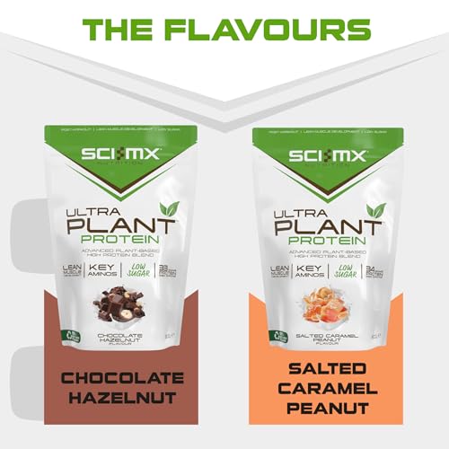 SCI-MX Ultra Plant - Salted Caramel Peanut Flavour Vegan Protein Powder Blend + Vitamin B Complex SCI-MX uk supplements