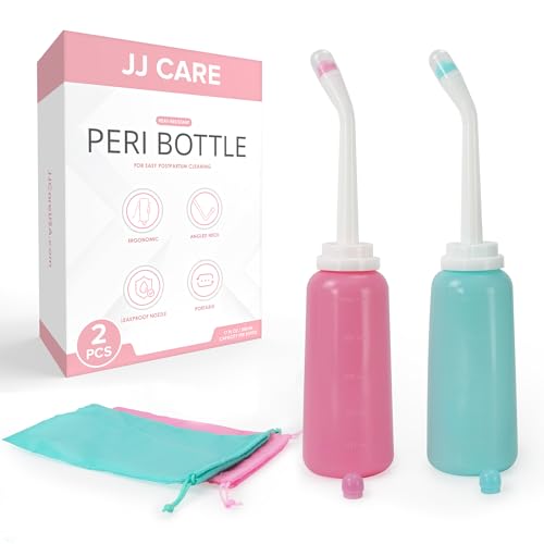 JJ CARE Peri Bottles - Pack of 2 Peri Bottles for Postpartum Care Kit, 500 ml Peri Bottles JJ CARE uk supplements