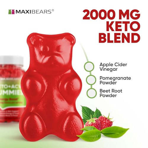 Keto Gummies - Delicious Low-Carb Snack to Boost Ketosis, Metabolism & Energy MAXIBEARS uk supplements