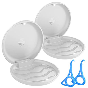 BVN 2 Pcs Retainer Case, Slim Braces Case, Denture Case, Mouth Guard Case, Teeth Aligner Case BVN uk supplements