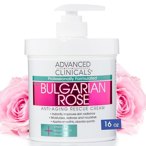 Advanced Clinicals Bulgarian Rose Anti Aging Vitamin E Moisturizer Body Lotion & Face Advanced Clinicals uk supplements