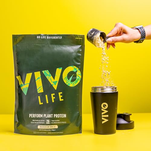 Vivo Life Perform Raw Cacao Flavour Vegan Protein Powder - BCAA Pea & Hemp Blend Vivo life uk supplements