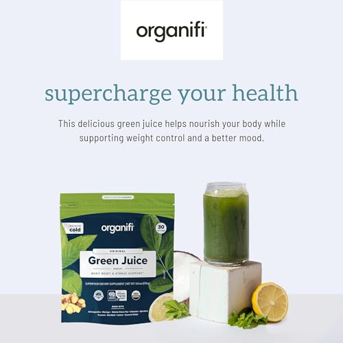 Organifi Green Juice - Organic Superfood Powder - 180-Day Supply - Organic Vegan Green Organifi uk supplements