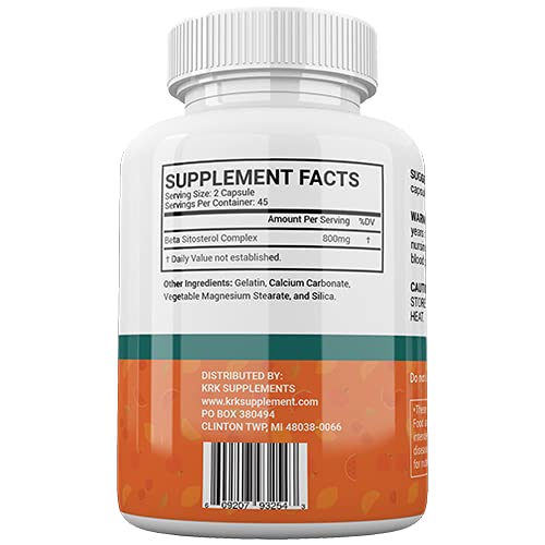 KRK SUPPLEMENTS Bundle Combo for 3 Total Bottles of Beta Sitosterol 800mg KRK SUPPLEMENTS uk supplements