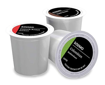 Amazon Brand - Solimo Coffee Pods, Assorted pack (French, Dark, Colombian) Solimo uk supplements