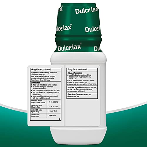 Dulcolax Liquid Laxative, Stimulant Free Laxative for Comfortable Relief, Cherry Flavor, 12 oz. Dulcolax uk supplements