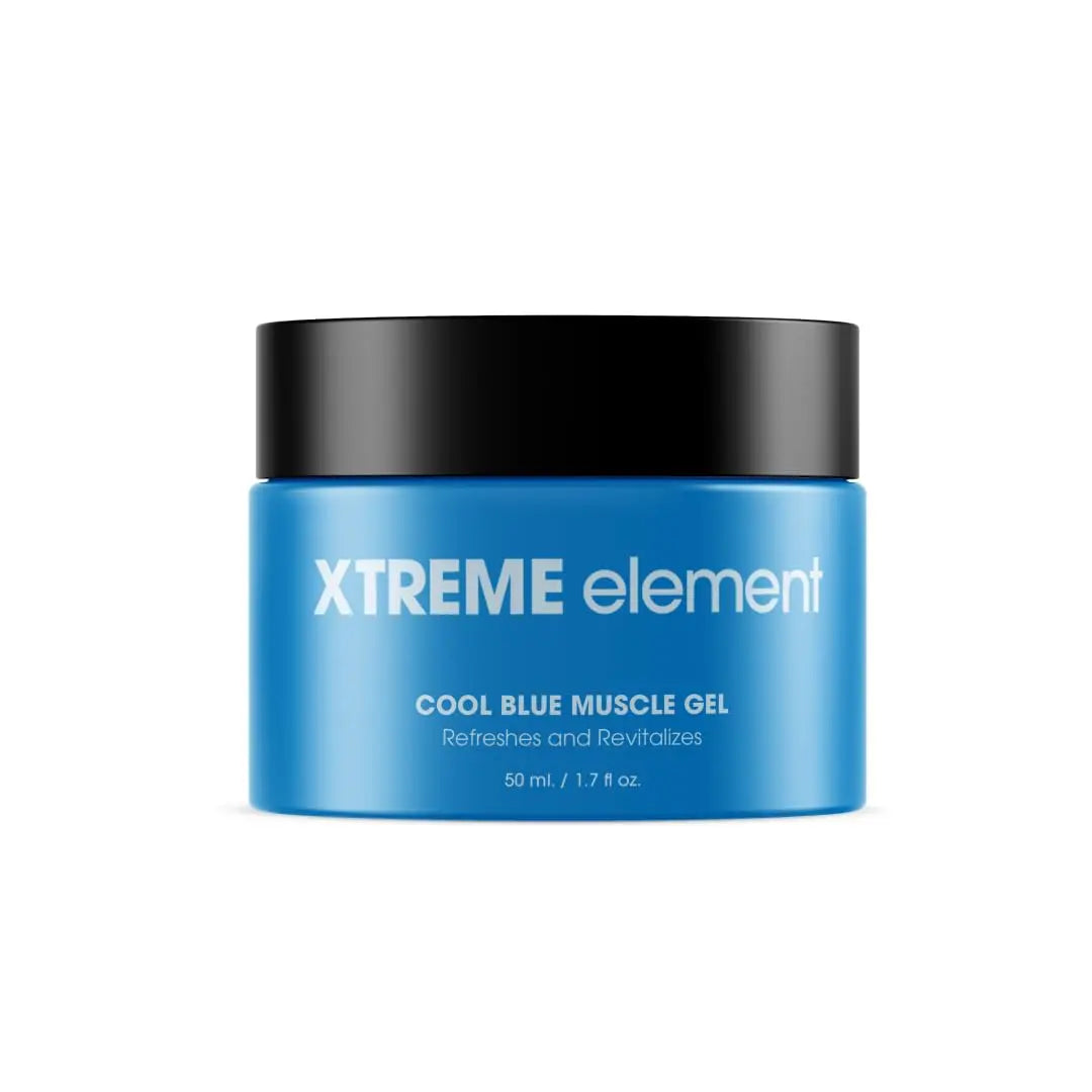 Xtreme Element Cool Blue Muscle Gel | Workouts Muscle Cooling Essential Oils for Smooth Body, Muscle Gel to Attain Flexible Joints, Soothe and Healing Gel | Natural, Plant-Based, and Cruelty-Free Xtreme Element uk supplements