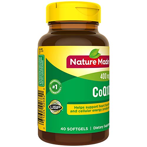 Nature Made CoQ10 400mg, Dietary Supplement for Heart Health Support, 40 Softgels Nature Made uk supplements