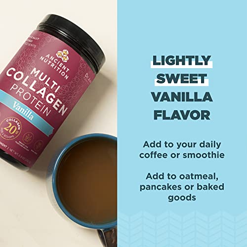 Collagen Powder Protein by Ancient Nutrition, Multi Collagen Vanilla Protein Powder Ancient Nutrition uk supplements