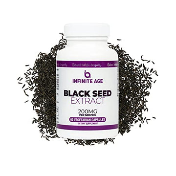 INFINITE AGE Dry Organic Black Seed Oil Extract Capsules - Nigella Sativa Seed Extract INFINITE AGE uk supplements
