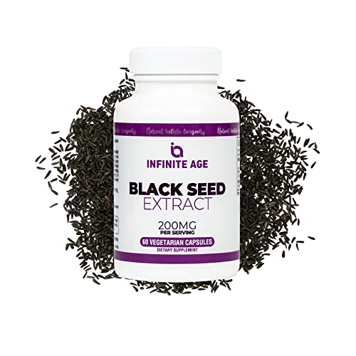INFINITE AGE Dry Organic Black Seed Oil Extract Capsules - Nigella Sativa Seed Extract INFINITE AGE uk supplements