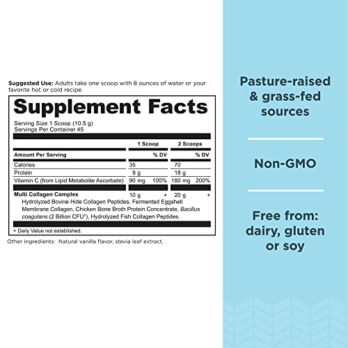 Collagen Powder Protein by Ancient Nutrition, Multi Collagen Vanilla Protein Powder Ancient Nutrition uk supplements