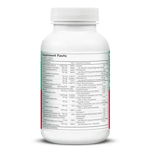 LIVELY VITAMIN CO. Multivitamin - 37 Vitamins Minerals and Extracts - Energy - Memory - Immune Function - Heart- Brain - Focus - Mood - Antioxidants - Dairy Gluten Soy Free - 60 Vegetarian Capsules LIVELY VITAMIN CO uk supplements