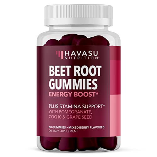 Beet Root Gummies with COQ10 Energy Supplement | Nitric Oxide Supplement for Healthy HAVASU NUTRITION uk supplements