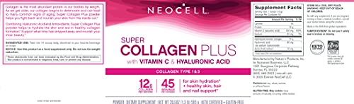 NeoCell Super Collagen Powder, Collagen Plus includes Vitamin C & Hyaluronic Acid NeoCell uk supplements