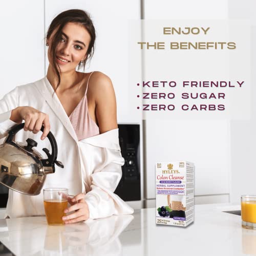 Hyleys Colon Cleanse Tea Acai Berry Flavor - 25 Tea Bags (12 Pack - 300 Tea Bags Total) HYLEYS uk supplements