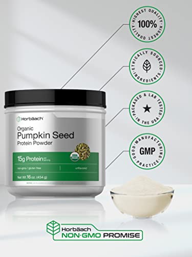 Pumpkin Seed Protein Powder Organic | 16 oz | Vegetarian, Gluten Free, and Non-GMO Horbäach uk supplements