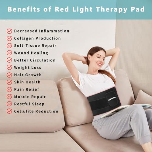RJOYBAO Red Light Therapy Infrared Light Therapy Belt for Body,Red Light Therapy lamp RJOYBAO uk supplements