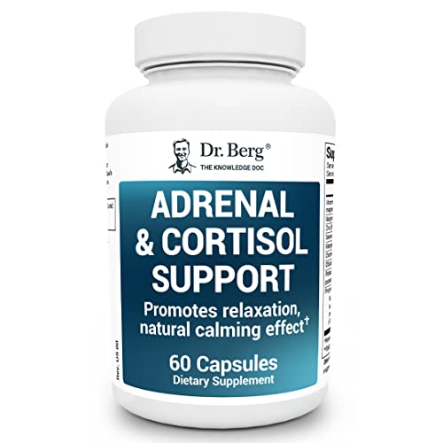 Dr. Berg Adrenal & Cortisol Capsules - Adrenal Supplement & Cortisol Manager - Mood Dr. Berg Nutritionals uk supplements