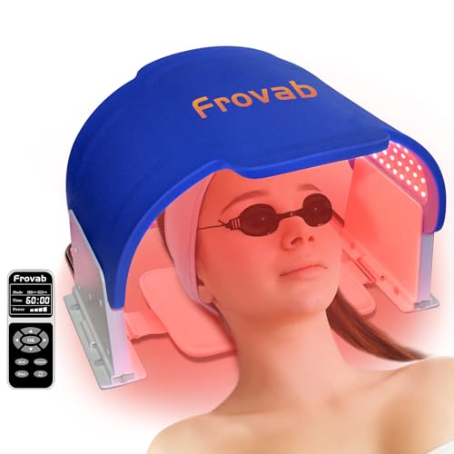 Frovab 7 in 1 Colors LED Light Therapy Mask, Red & Blue Face Mask Light Therapy, Portable & Flexiable Frovab uk supplements