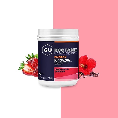 Gu Energy Roctane Ultra Endurance Energy Drink Mix, Strawberry Hibiscus GU Energy uk supplements