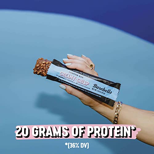 Barebells Protein Snacks Bars Creamy Crisp - 12 Count, 1.9oz Bars 55g of High Protein BAREBELLS uk supplements