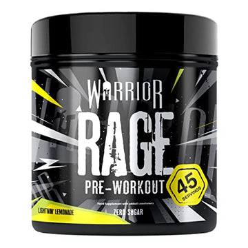 Warrior - RAGE Pre Workout Powder – Lightnin’ Lemonade 392g, WA-RG-045-01 Warrior uk supplements