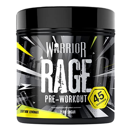 Warrior - RAGE Pre Workout Powder – Lightnin’ Lemonade 392g, WA-RG-045-01 Warrior uk supplements